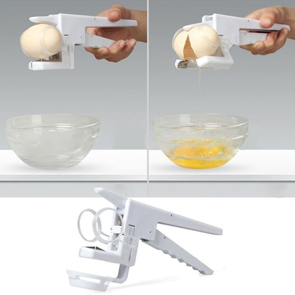 1pc Egg Cracker Handheld York & White Separator As Seen On TV Helper New Egg Opener Kitchen Gadget Tool Durable Egg Aids