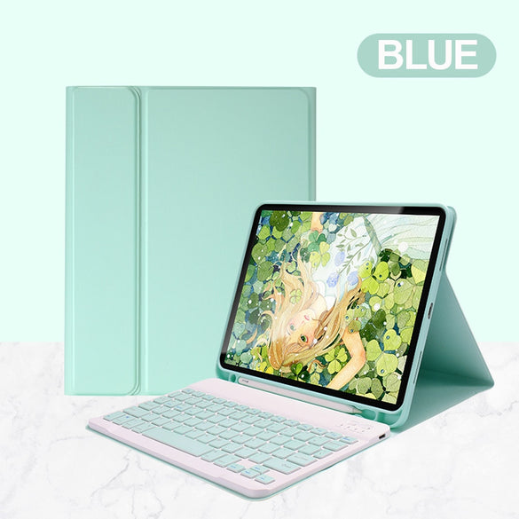 For iPad Pro 11 2020 2018 2th generation Bluetooth Keyboard Mouse Case For NEW iPad Pro 12.9 4th Candy Color Smart Leather Cover