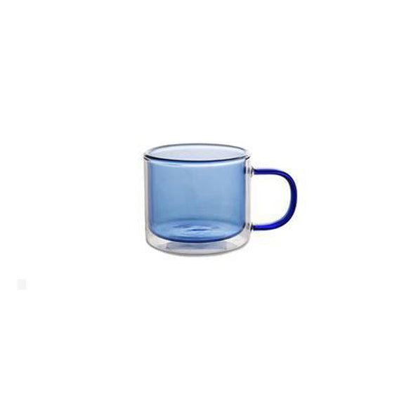 Color transparent glass coffee cup high borosilicate with handle oatmeal breakfast cup heat-resistant tea cup home coffee cup