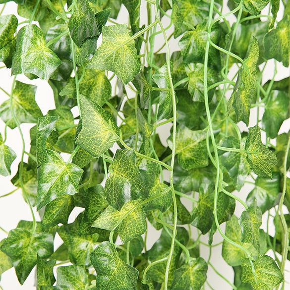 90cm Artificial Vine Plants Hanging Ivy Green Leaves Garland Radish Seaweed Grape Fake Flowers Home Garden Wall Party Decoration