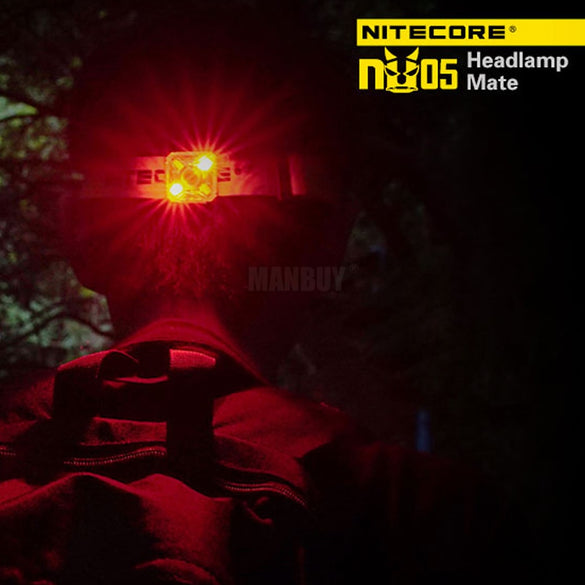 Sale NITECORE NU05 KIT 35 Lumen White/Red Light High Performance 4LED Lightweight USB Rechargeable Outdoor Cycling Headlamp Mate