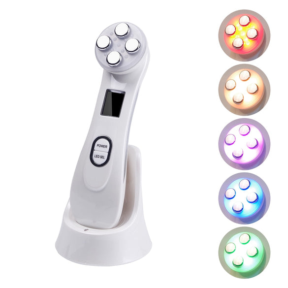 Mesotherapy Electroporation RF Radio Frequency Facial LED Photon Skin Care Device Face Lifting Tighten Wrinkle Removal Eye Care