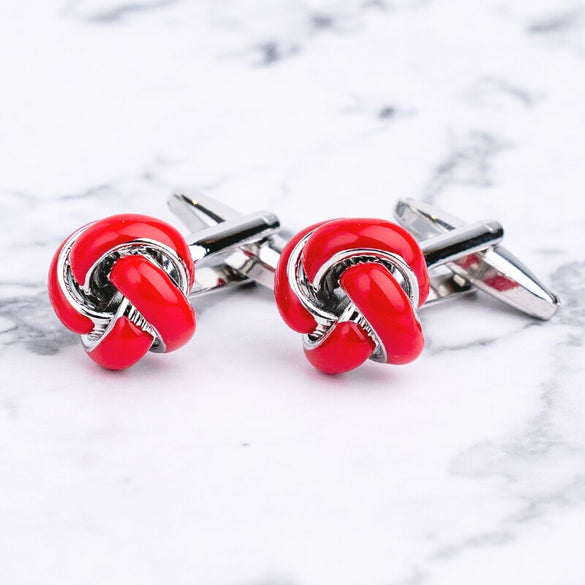 The Most Popular Metal Knots Enamel Cufflink Cuff Link For Mens Suit French Shirt Business