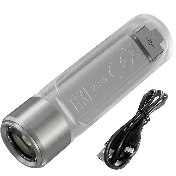 Nitecore TIKI CRI White + UV Light Rechargeable LED Keylight  300 Lumens Built-in Li-ion Battery Mini Body Fingertips Flashlight