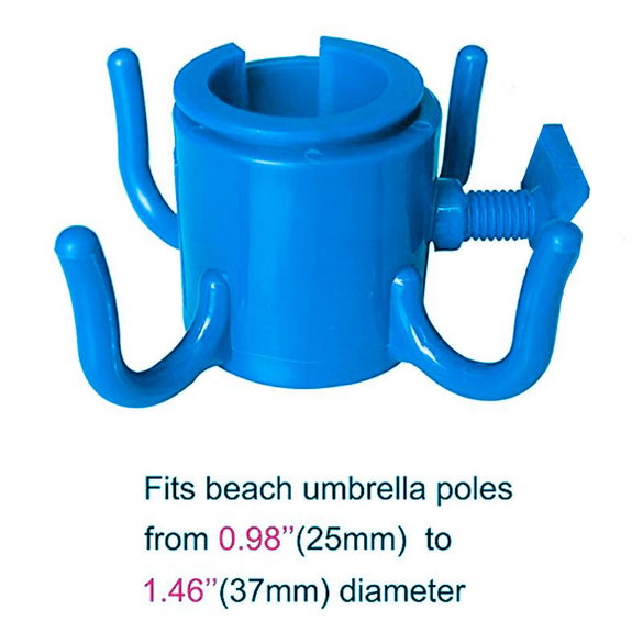 Beach Umbrella Hook Nail Four Legs Hooks Garden Umbrella Plastic Four Prongs Hanger