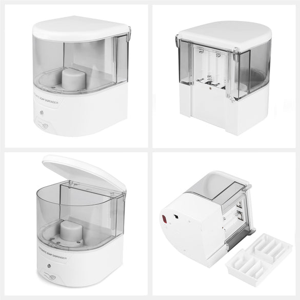 White 600ml Infrared Induction Smart Liquid Soap Dispenser Sensor Touchless Automatic Soap Dispenser For Kitchen