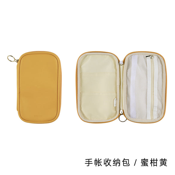  Lovely Leather Portable Pencil Bag Pencil Case Travel Passport Makeup Package Kawaii  Stationery 