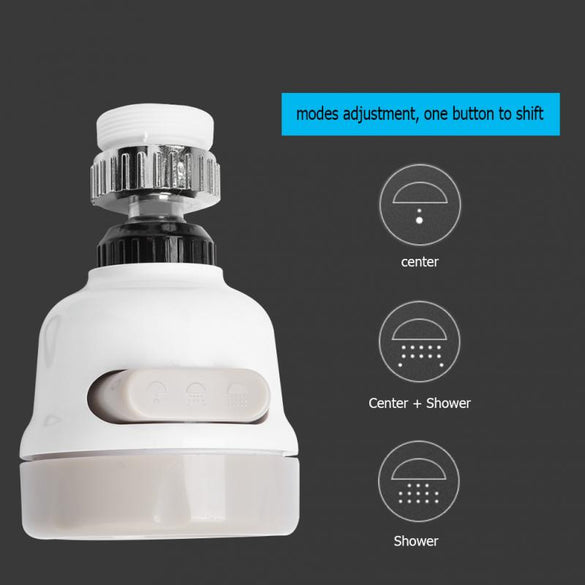 360 Degree Rotatable Spray Head Tap Durable Faucet Filter Nozzle 3 Modes KitchenTap Nozzle torneiras tap filter faucet