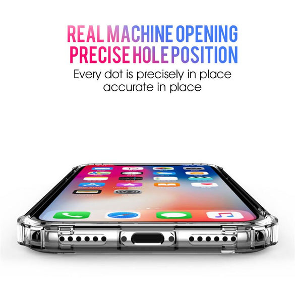 Luxury Shockproof Transparent Silicone Case For iPhone X XS 11 Pro Max XR Soft Phone Shell For iphone 6 7 8 Plus 11 Back Cover