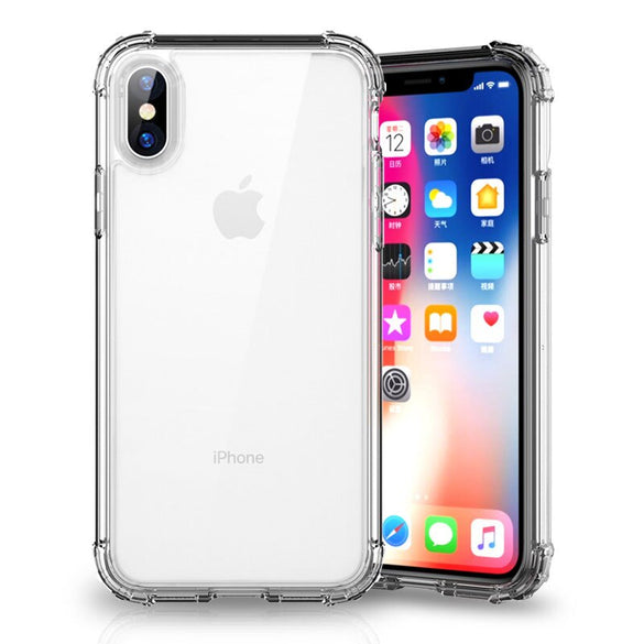 Luxury Shockproof Transparent Silicone Case For iPhone X XS 11 Pro Max XR Soft Phone Shell For iphone 6 7 8 Plus 11 Back Cover