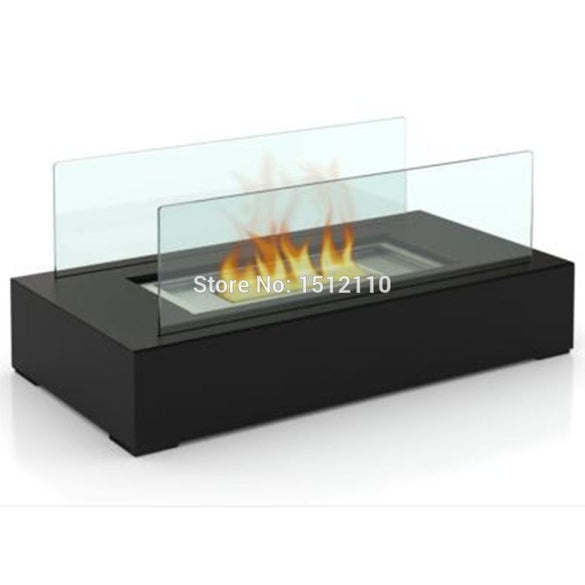 Metal Glass Crafts Bio Ethanol Table Top Fireplace For Indoor And Outdoor Use Home Decoration  KW2300