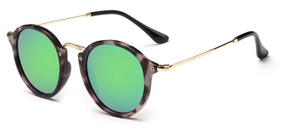 2016 Retro Male Round Sunglasses Women Men Brand Designer Sun Glasses for Women Alloy Mirror Sunglasses Ray Ladies Oculos De Sol