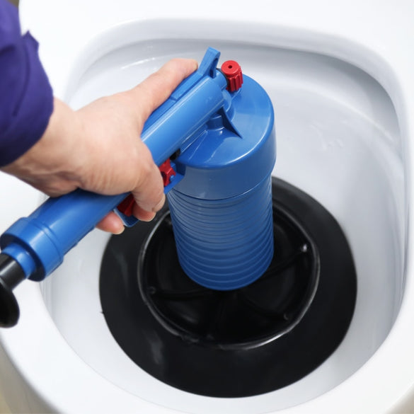 Air Power Drain Blaster Gun High-Pressure Powerful Manual Sink Plunger Opener Cleaner Pump For Bath Toilets Bathroom Show