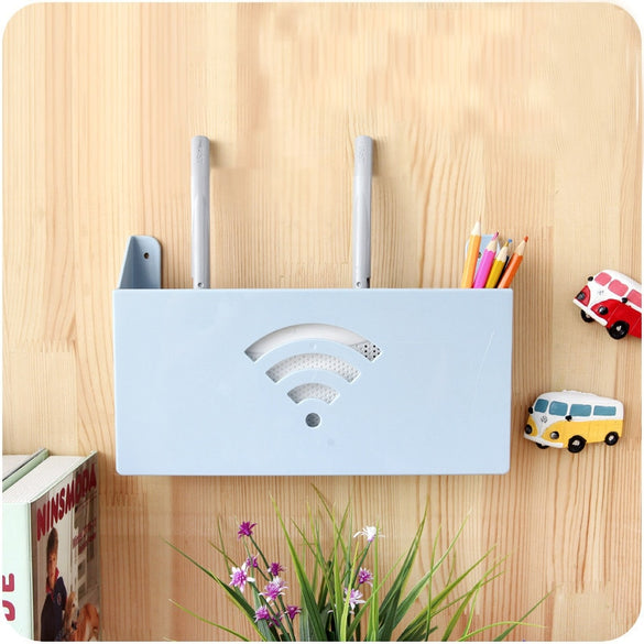 Routers Storage Box Racks  Protection Box  Hang Wall Cable Router Storage Boxes Multifunction Debris  Book Storage Holder