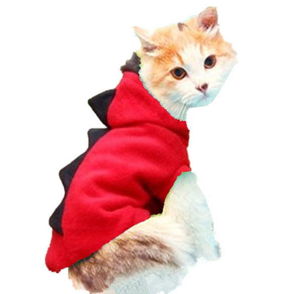 Cat Clothes Dog Costume Suit Funny Dragon Clothing For Cat Christmas Costume Cat Animals Clothes Hoodie Coat Disfraz Perro 15S1