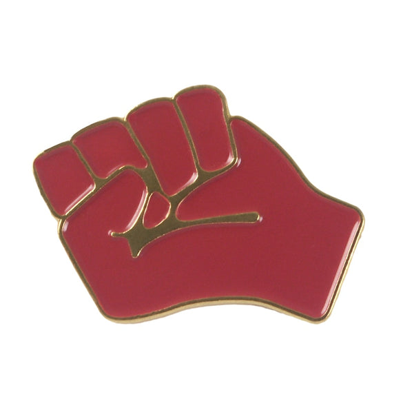 Raised Fist of Solidarity Enamel pin Red Black brooch Bag Hat Clothes Lapel Pin Badge Black Lives Matter Jewelry Gift
