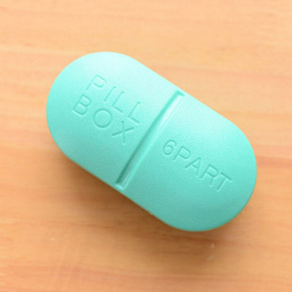 1pc Mini Pill Box Mini Cute Plastic Pill Box Medicine Case Foldable Container Drug Tablet Storage Travel Case Holder