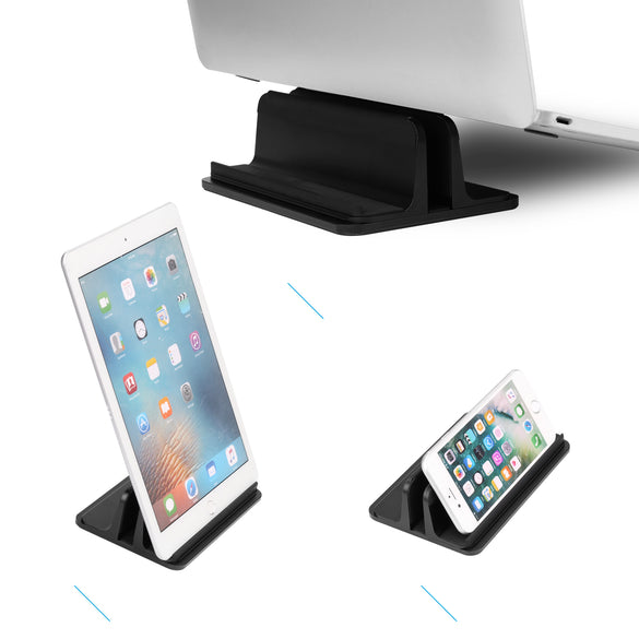 Vertical Laptop Stand for Macbook Air Pro 13 15 Desktop Aluminum Stand with Adjustable Dock Size for Surface Chromebook