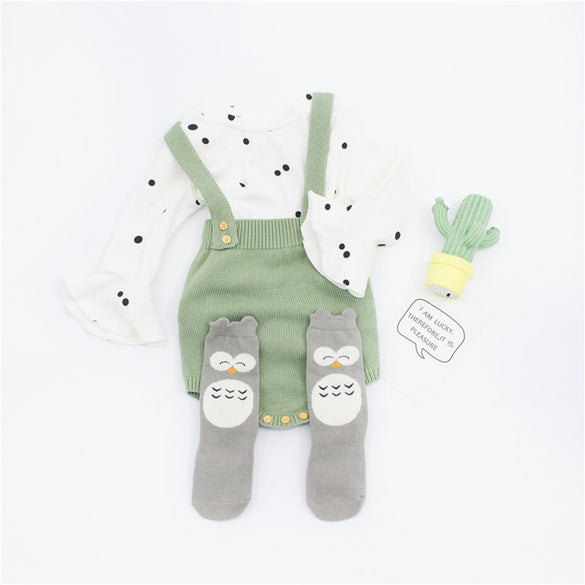 2018 High Quality Baby Boy Knit Romper Girls Cute Crochet Rompers Toddler Brand Spring Suspender Infant Lovely Knitting Romper