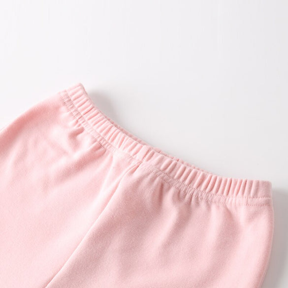 2019 Korean winter autumn Baby Girls Kids Pure Color 3 Buttons Legging Children's Clothing Lace Cotton Trousers Dance Pants