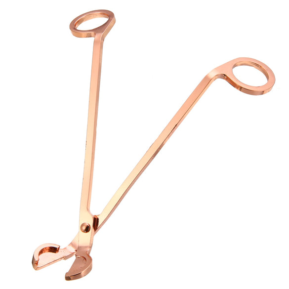 Mayitr Candle Core Trimmer High Quality Snuffers Rose Gold Candle Scissors Cutter Decorative Tools 18x6cm