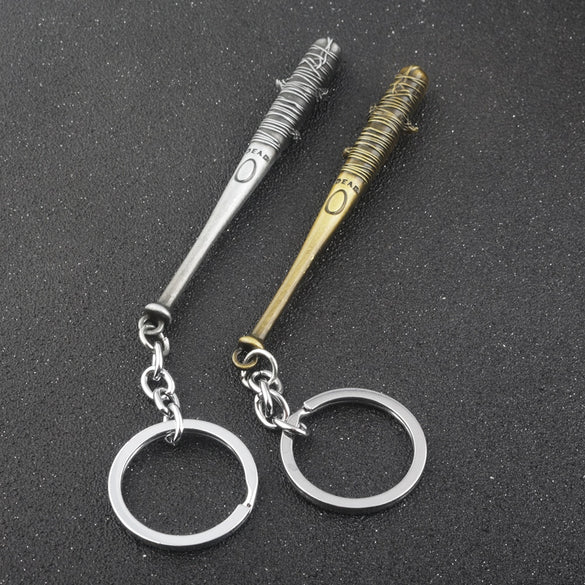 2019 New The Walking Dead Keychain Negan's Bat LUCILLE Keyring Baseball Key Chain For Men Jewelry Accessories