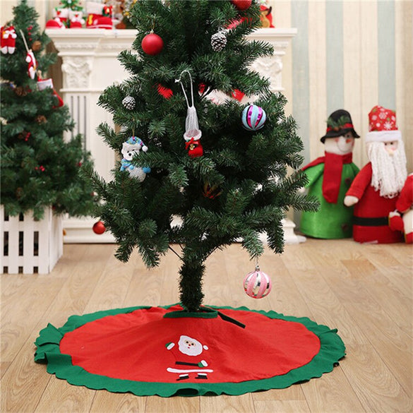 1pc White Plush Christmas Tree Skirts Fur Carpet Merry Christmas Decoration for Home Natal Natal Tree Skirts New Year Decoration