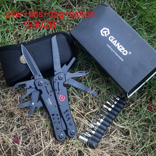 Ganzo Knife G302B Multi Tool Plier EDC Tools Multitools Fishing Pliers 26 in 1 Multifunction folding knives Camping
