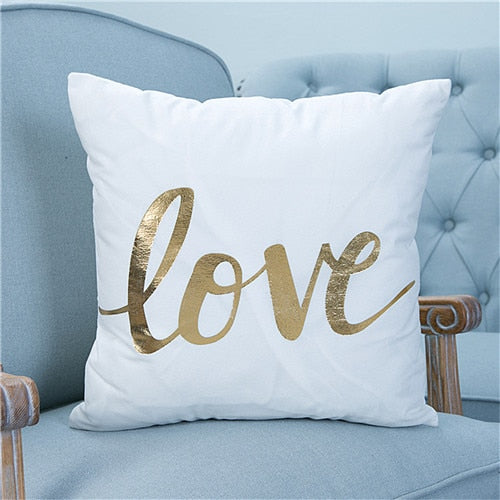 BeddingOutlet Bronzing Cushion Cover Christmas Throw Pillow Cover Decorative Pillow Case Sofa Car Seat Cover Pillowcase Dropship