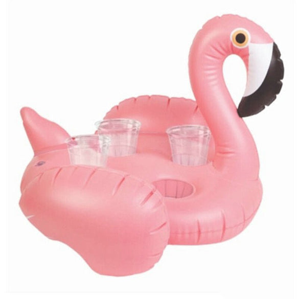 Ice Bucket Flamingo Cup Holder Inflatable Pool Float Cooler Table Drink Food Tray Party Toys Boia Piscina Swimming Mattress