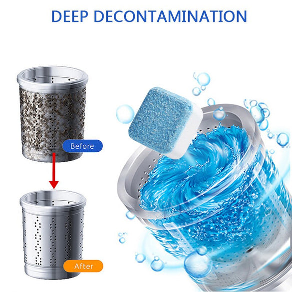 5pcs Useful Washing Machine Cleaner Descaler Deep Cleaning Remover Deodorant Durable Multifunctional Laundry Supplies