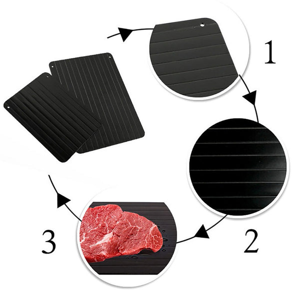 2-in-1 Fast Defrosting Meat Tray chopping board Rapid Safety Thawing Tray Quick Thawing Plate For Frozen Food Meat Kitchen tool