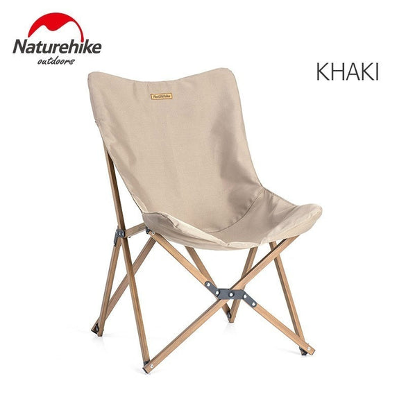 Naturehike Wood Timber Fishing Chair Can For Office Camping Light Wood Grain Nap Chair Beach Chair Fishing Outdoor Folding Chair