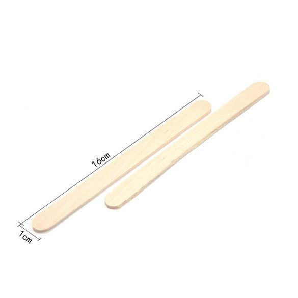 50Pcs Wooden Popsicle Stick Kids Hand Crafts Art Ice Cream Lolly Cake DIY Making Funny Ice Cream Stick