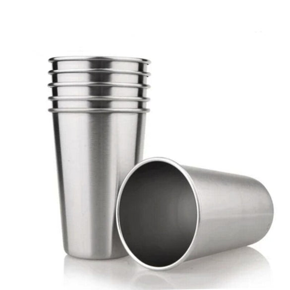 350ml 500ml Stainless Steel Mug Ice Beer Tumbler Tea Coffee Mug Durable Kids Water Juice Milk Cup Portable Travel Drinking Mug