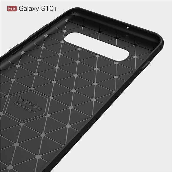 For Samsung Galaxy S10 S10E S10 Plus Case Carbon Fiber Soft Silicone Case for A10 A30 A40 A50 A70 J4 J6 A6 A7 A8 Plus 2018