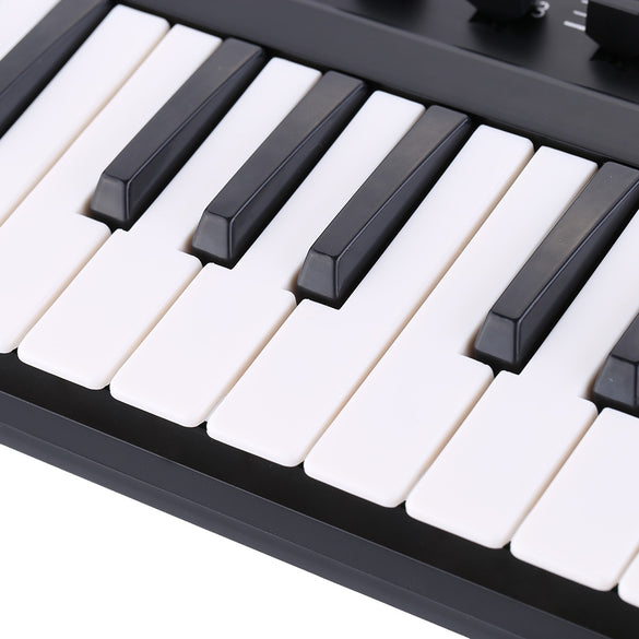 MIDI Keyboard USB 25 Key MIDI Controller Keyboard  mini Portable 25 Key MIDI Keyboard Controller Drum Pad Set with USB Cable