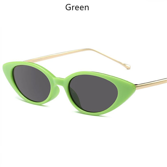 Oulylan Cat Eye Sunglasses Women Luxury Brand Designer Small Sun Glasses Retro Female Metal Frame Eyewear UV400