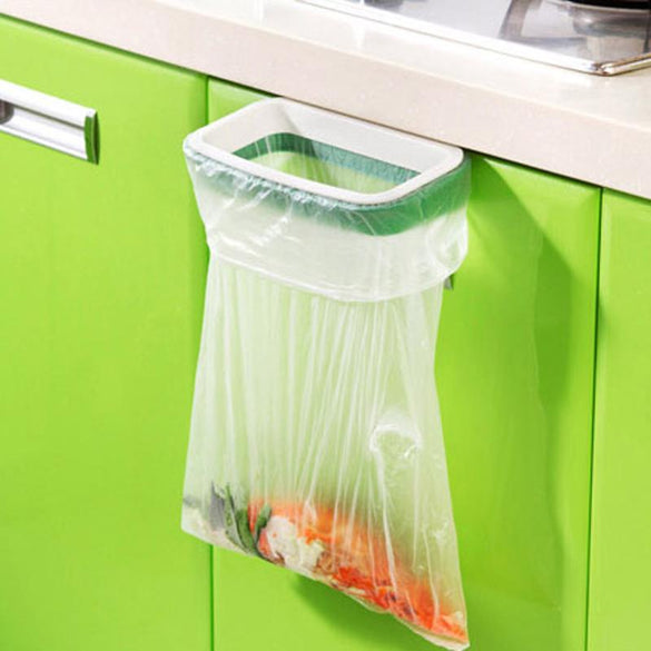 Garbage Bag Holder Hanging Kitchen Cupboard Cabinet Tailgate Stander Trash Rack Storage Rubbish Bags Can Rack 12.5*22cm