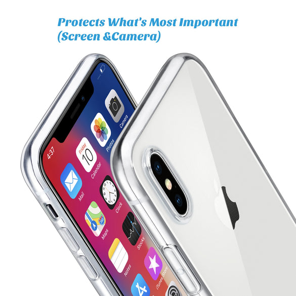 For iPhone X Case, WEFOR Slim Clear Soft TPU Cover Support Wireless Charging for Apple 5.8" iPhone X /iPhone 10 (2017 Release)