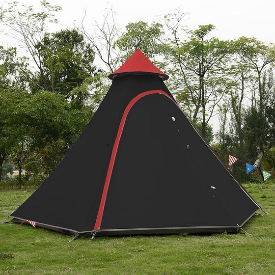 Vidalido Top grade Luxury Indian yurt tent/Large multiplayer aluminum pole outdoor camping double layer tent/A tower Mongolia