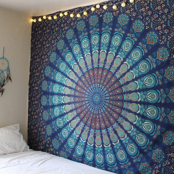 Enipate Indian Mandala Tapestry Hippie Home Decorative Wall Hanging Bohemia Beach Mat Yoga Mat Bedspread Table Cloth 200x150cm
