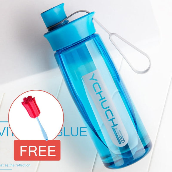 Water Bottle Protein Shaker Portable Bottle Sports Camping Hiking Water Bottle With Tea Infuser Plastic Cup 600/800/1000ML