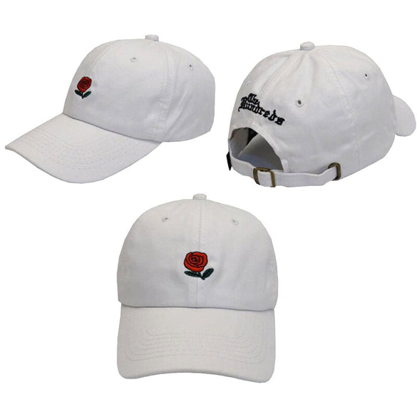 Sale Women Man Couples Adjustable The Hundreds Rose Flower Embroidered Baseball Cap Casual Cool Harajuku style Hiphop Visor Hat