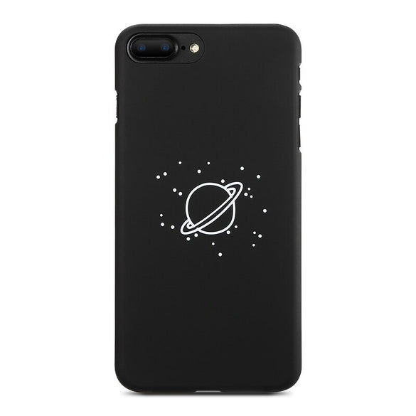 KISSCASE Case For iPhone 5 5S SE Cover Black Planet Hard PC Phone Case For iPhone 6 7 8 X Xs Max XR Back Cover Phone Accessories