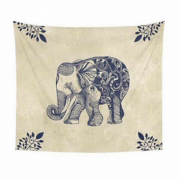 1Ps 150x130cm Bohemia Mandala Blankets Tapestry Elephant Wall Hanging Blanket Dorm Home Decor Mandalas Beach Mat