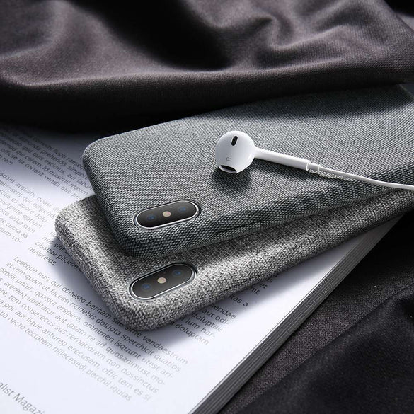 FLOVEME Case For iPhone 7 6 X XS MAX Luxury Cloth Texture Soft TPU Silicone Cover For iPhone 8 iPhone 6 6s 7 plus Phone Case Bag