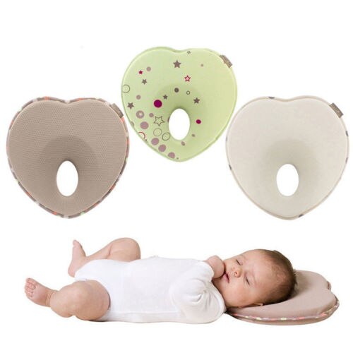 Newborn Infant Anti Roll Pillow Flat Head Neck Prevent Infant Support Baby Gifts G0318