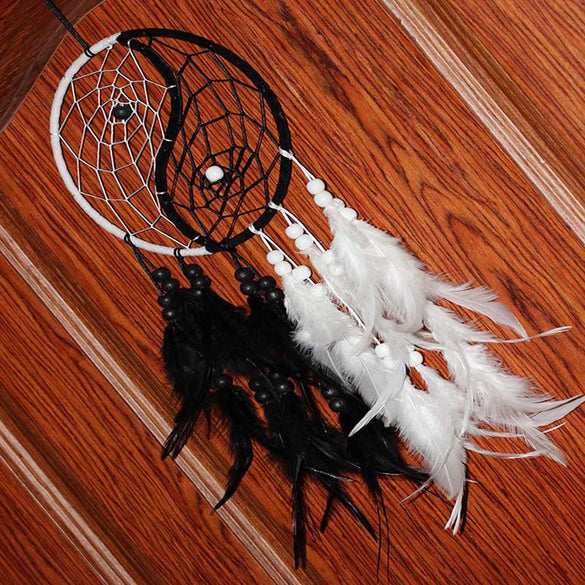 Handmade Dream Catcher With Feathers Car Wall Hanging Decoration Dreamcatcher Home Wind Chimes Hanging Decoration Home Decor