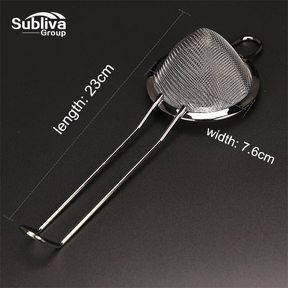 304 Stainless Steel Fine Mesh Strainer Cocktail Strainer Great For Removing Bits From Juice Julep Strainer Bar Tool
